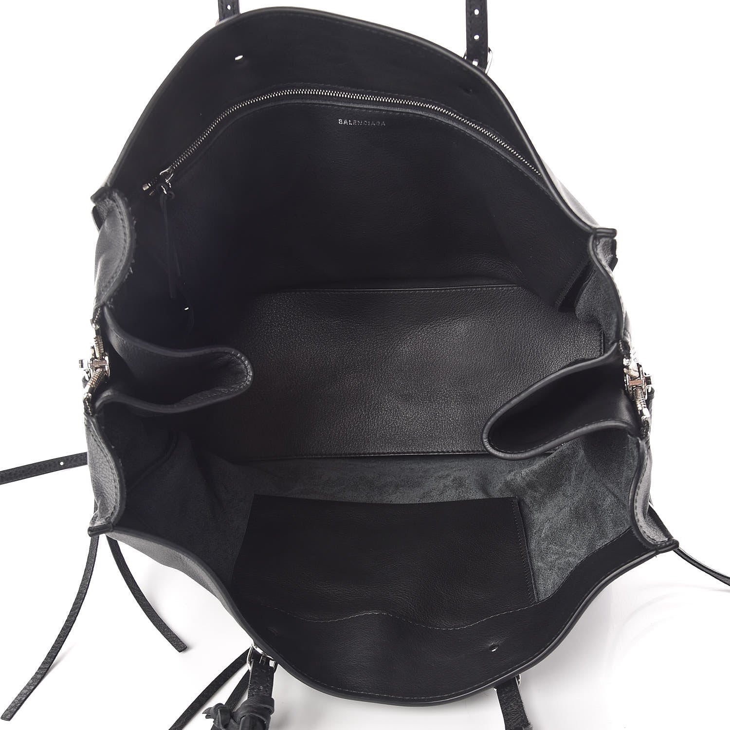 Balenciaga Veau Papier B4 Zip Around Tote Black 6 of 14