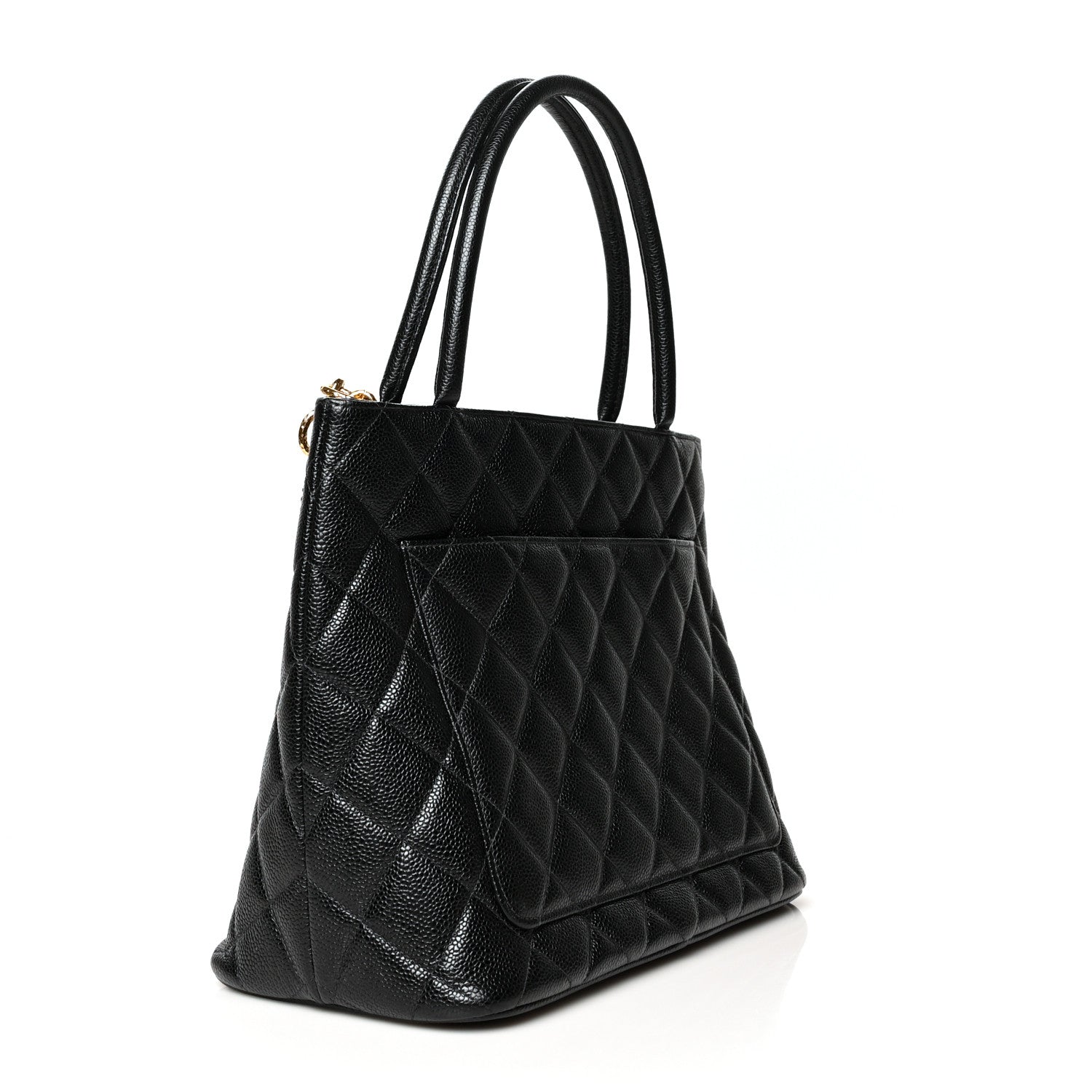 Chanel Caviar Quilted Medallion Tote Black 3 of 10
