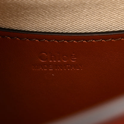 Chloe Calfskin Suede Small Tess Bag Sepia Brown 6 of 9