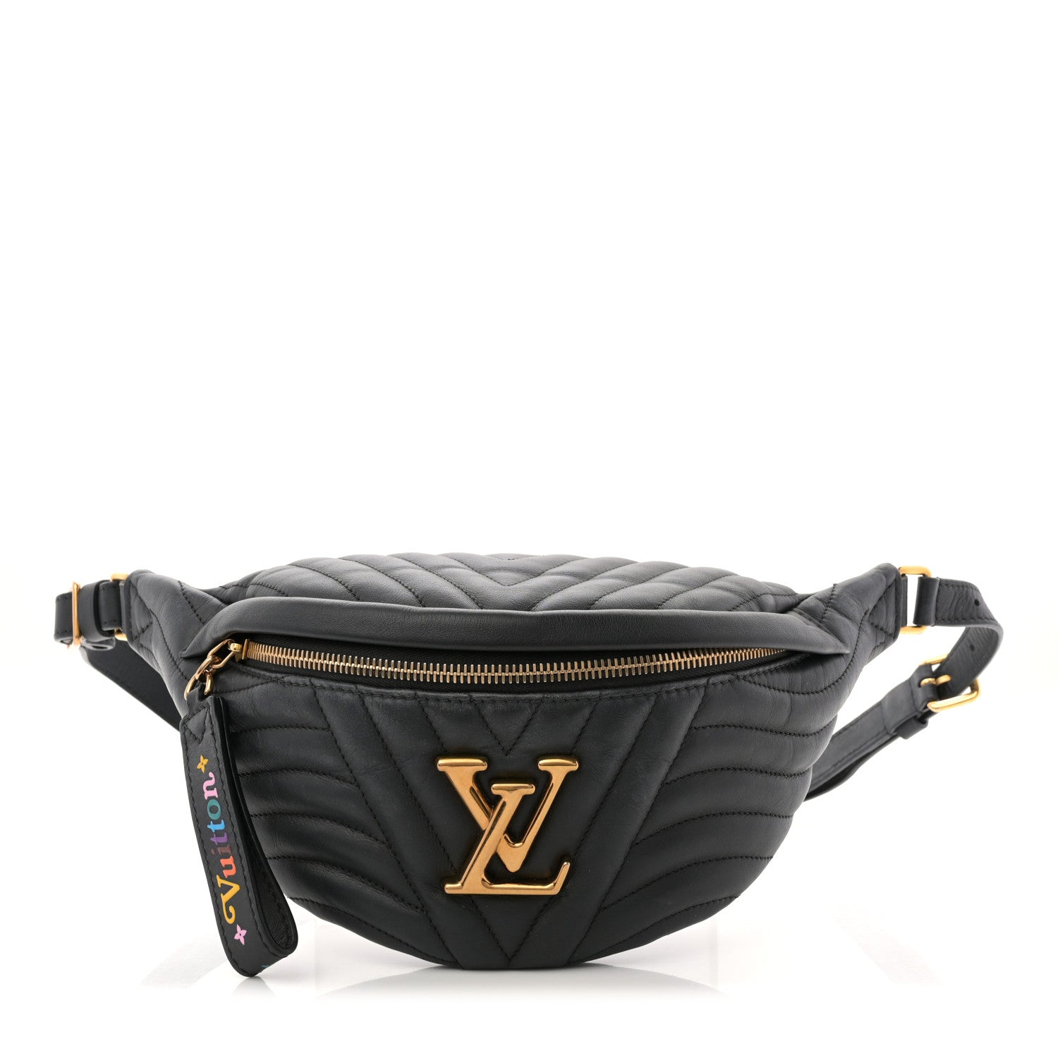 Louis Vuitton Calfskin Quilted New Wave Bumbag Black 1 of 9