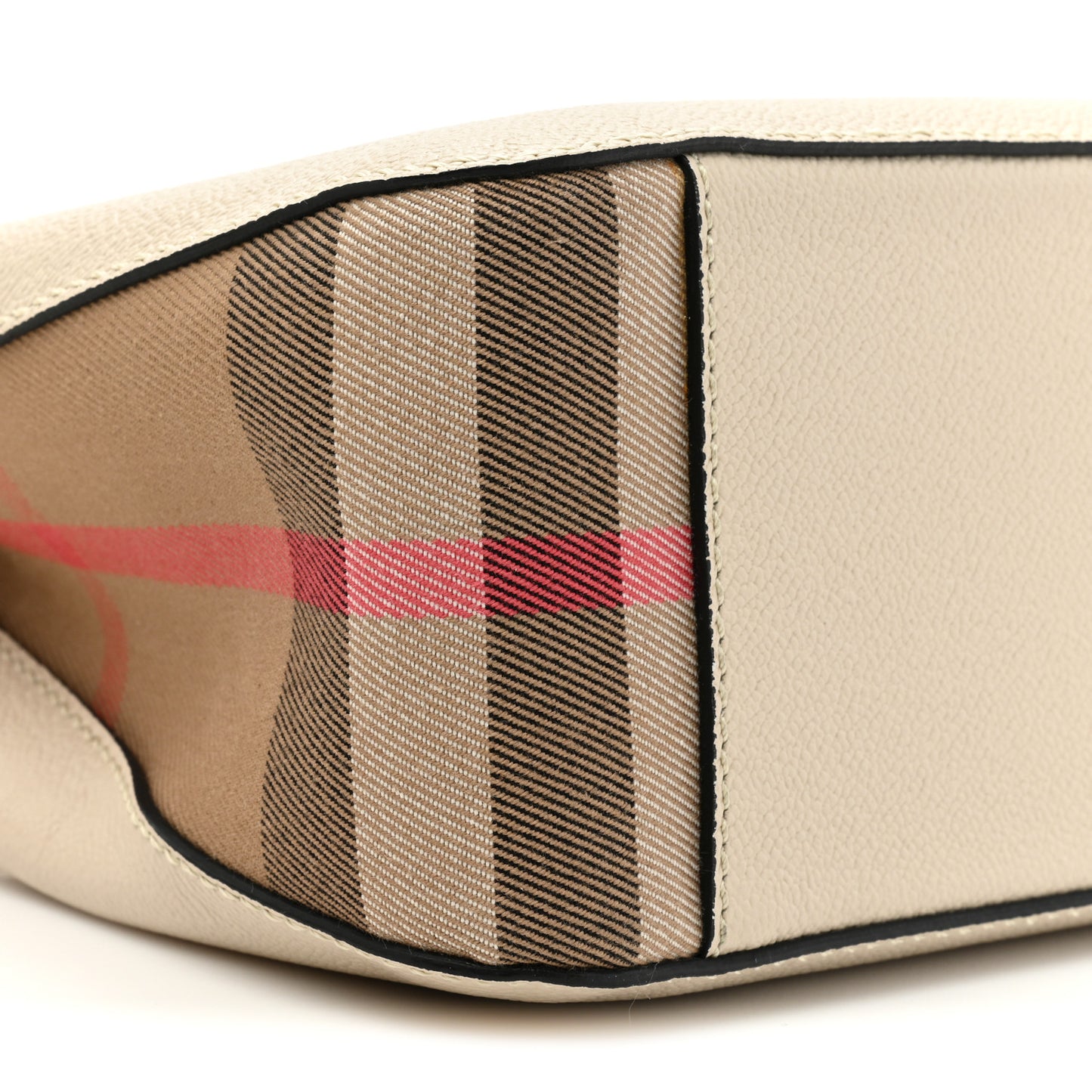 Soft Grain Calfskin House Check Small Helmsley Crossbody Limestone