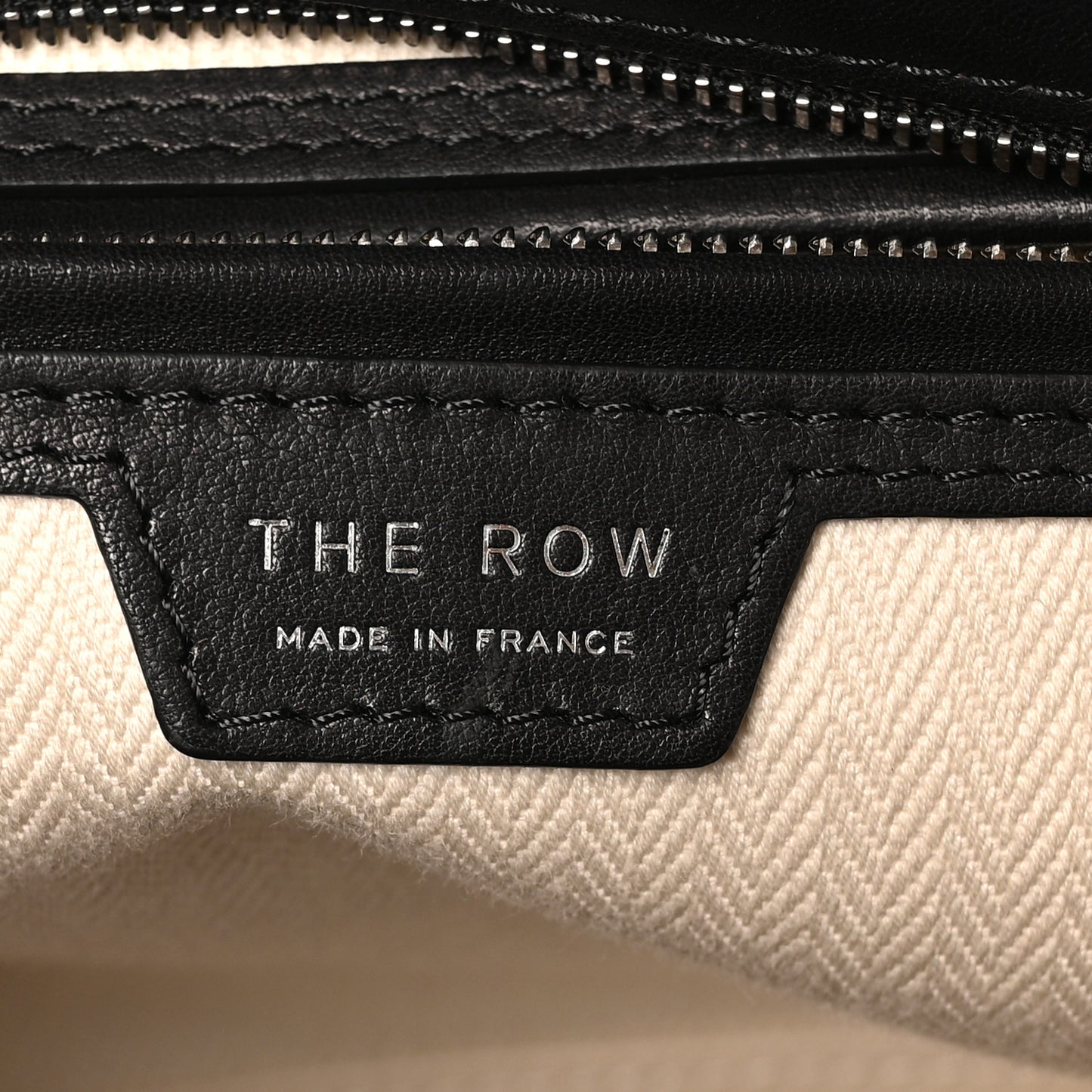 Polished Saddle Calfskin Marlo 12 Tote Bag Black