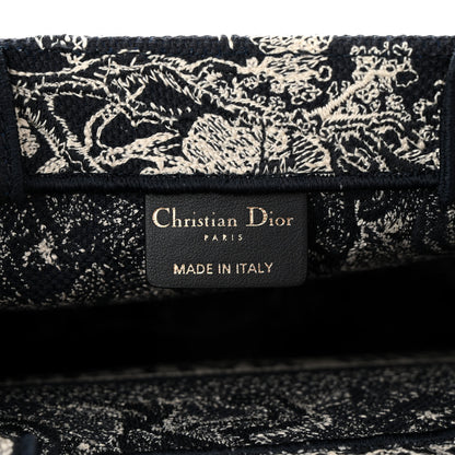 Christian Dior Canvas Embroidered Small Dioriviera Toile De Jouy Book Tote Blue 6 of 11