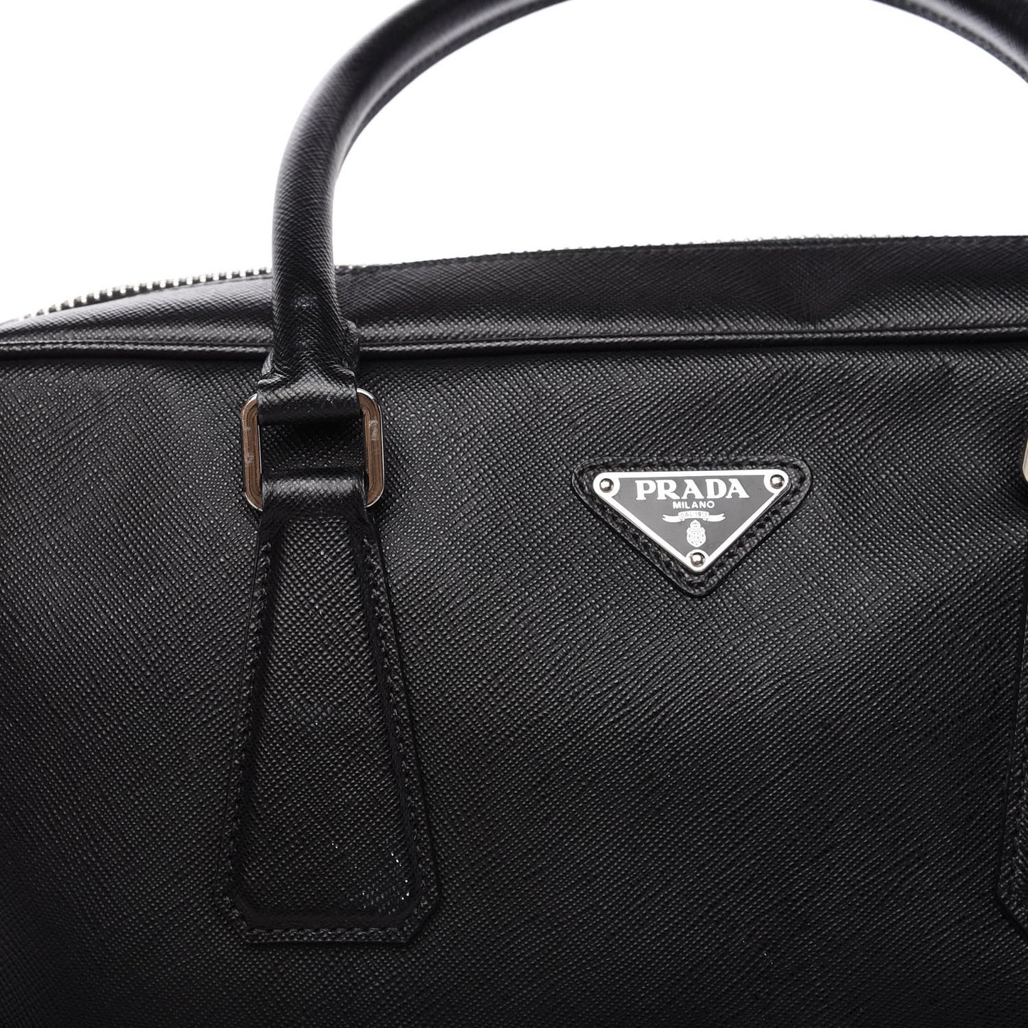 Saffiano Travel Briefcase Black