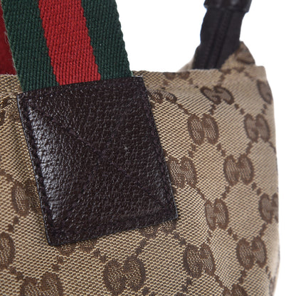 Gucci GG Monogram Large Web Handle Vertical Tote Dark Brown 13 of 14