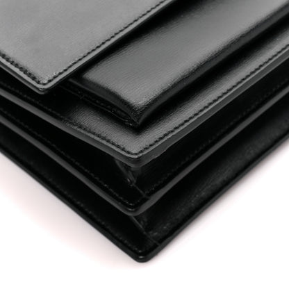 Saint Laurent Calfskin Medium Monogram Monochrome Sunset Black 11 of 13