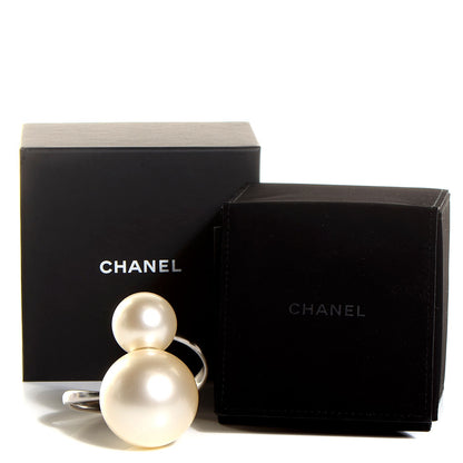 Chanel Double Pearl Cuff Gold 6 of 6