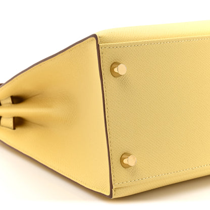 Hermes Epsom Kelly Sellier 28 Jaune Poussin 9 of 9