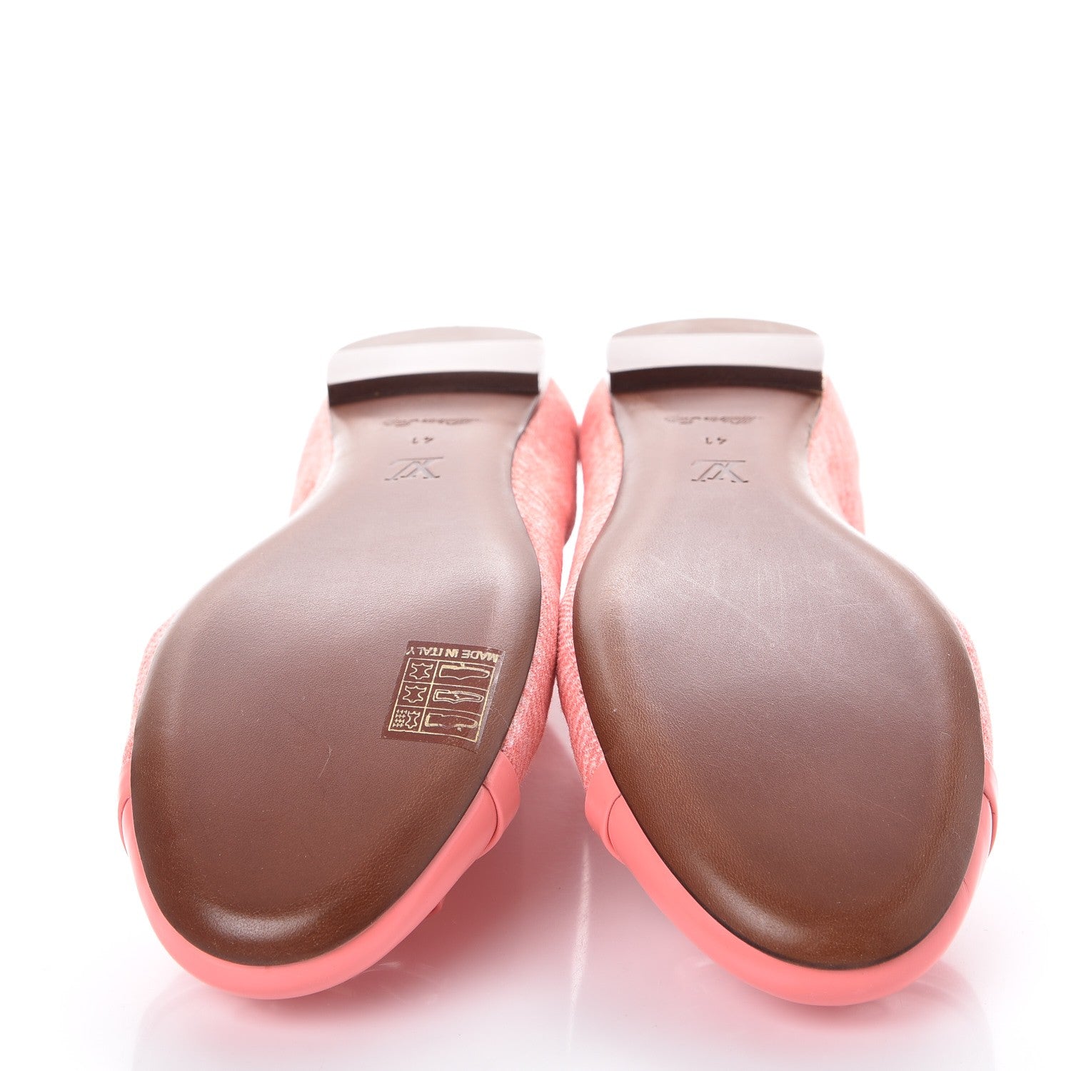 Louis Vuitton Canvas Elba Ballerina Flats 41 Corail 5 of 10