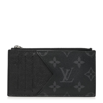 Louis Vuitton Taigarama Coin Card Holder Black 1 of 9