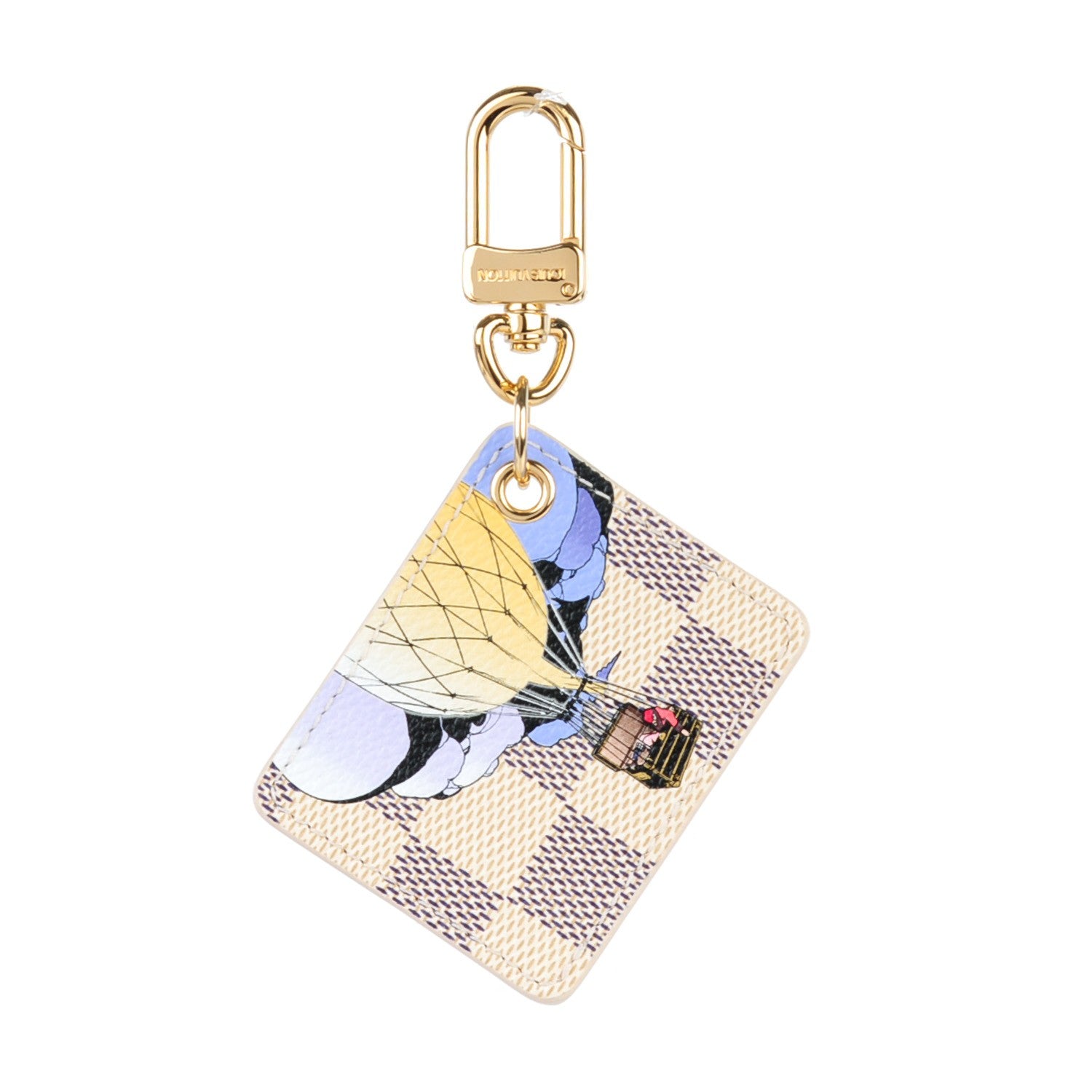 Louis Vuitton Damier Azur Illustre Key Holder 1 of 6