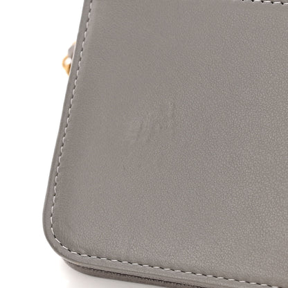 Chanel Caviar Quilted Boy Wallet On Chain WOC Grey 10 of 13