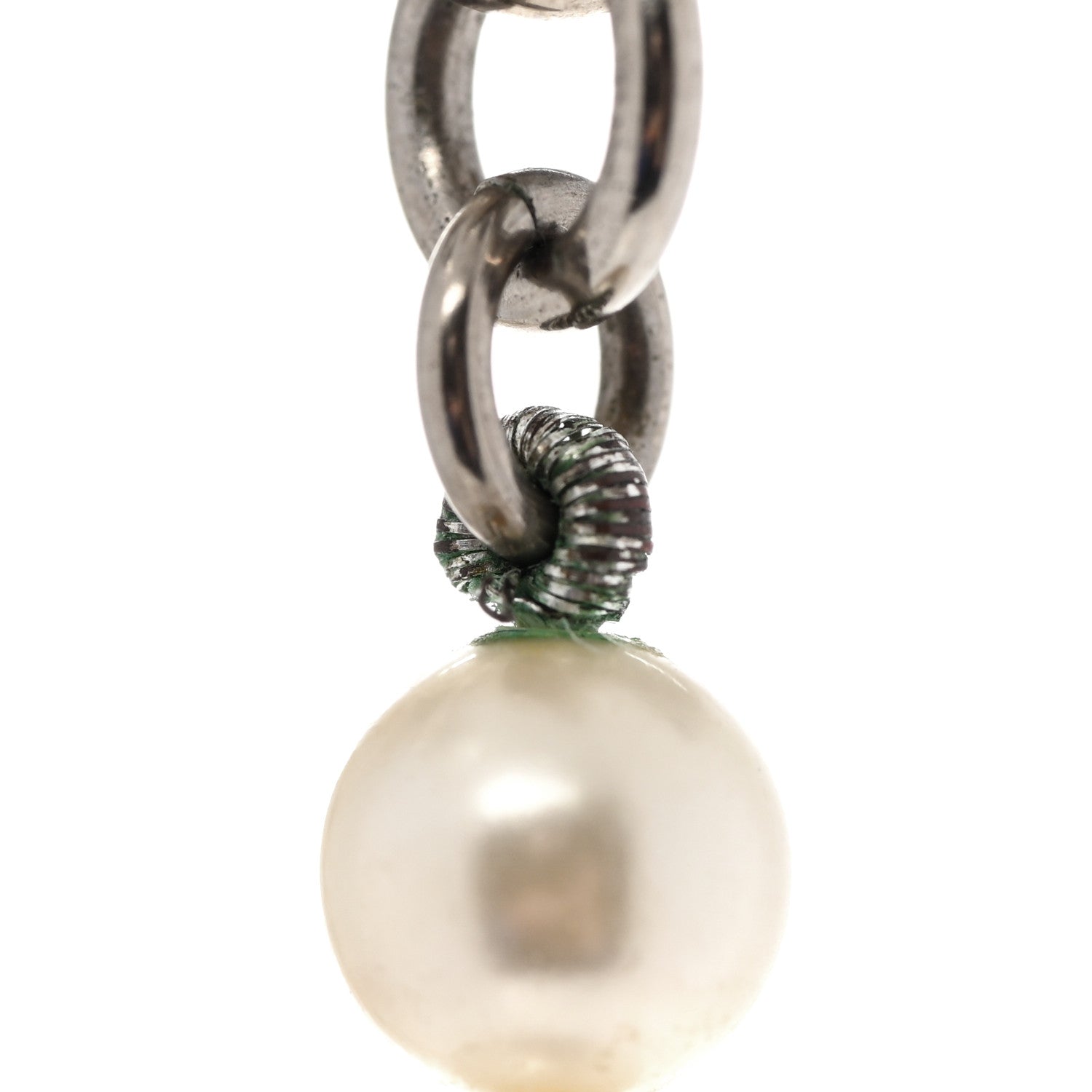 Chanel Graduated Pearl CC Long Necklace Gold 9 of 10