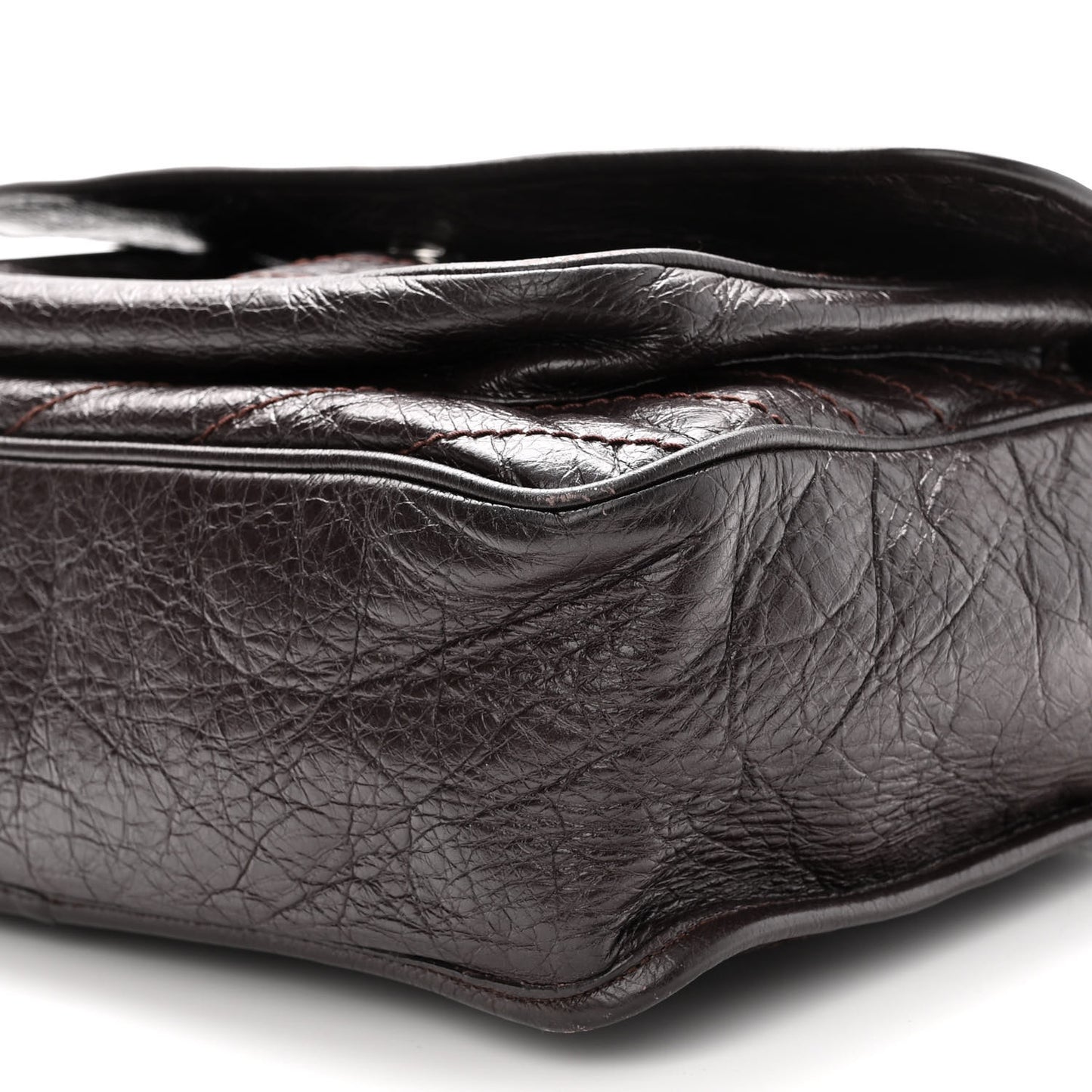 Crinkled Calfskin Matelasse Monogram Large Niki Chain Satchel Tulip