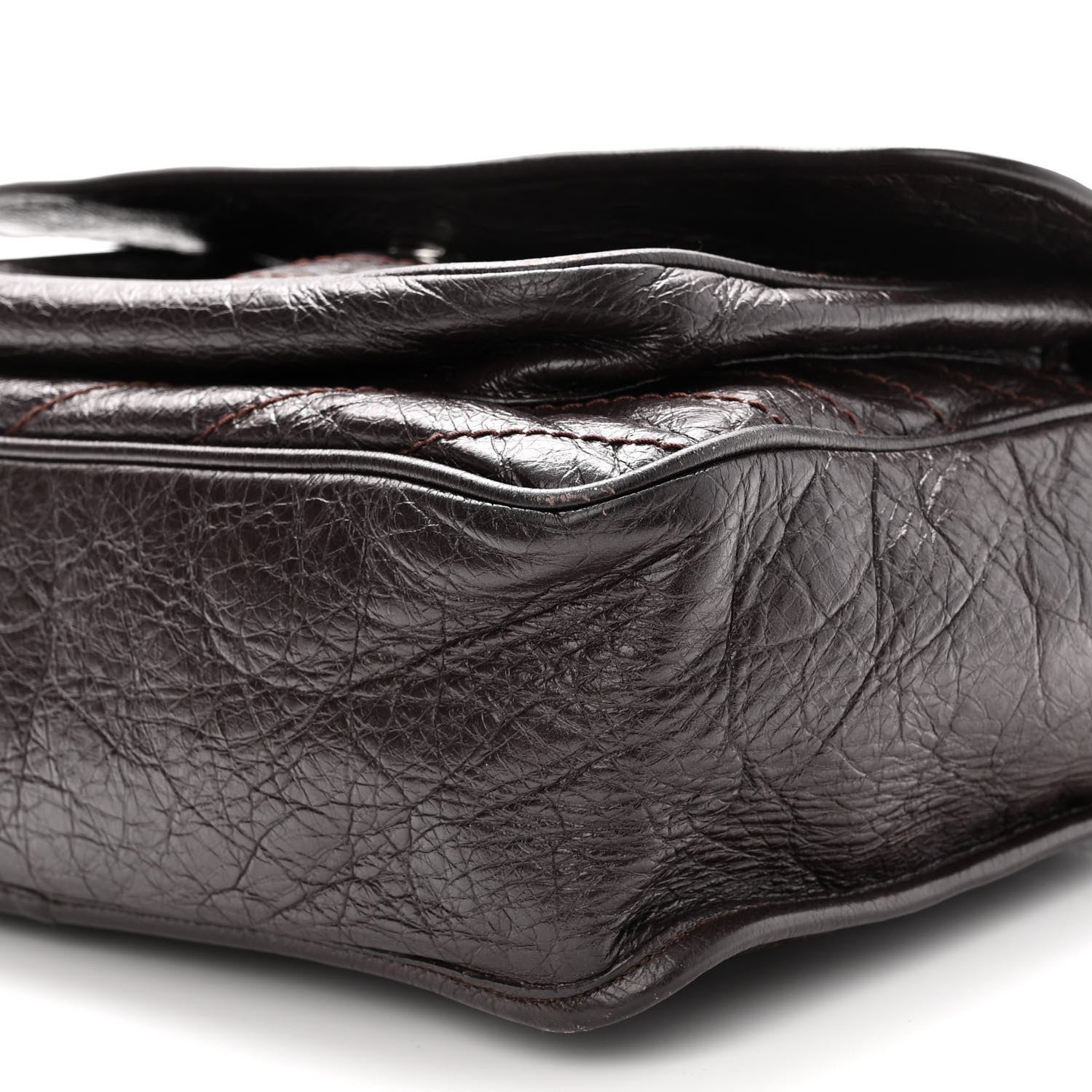 Saint Laurent Crinkled Calfskin Matelasse Monogram Large Niki Chain Satchel Tulip 9 of 12