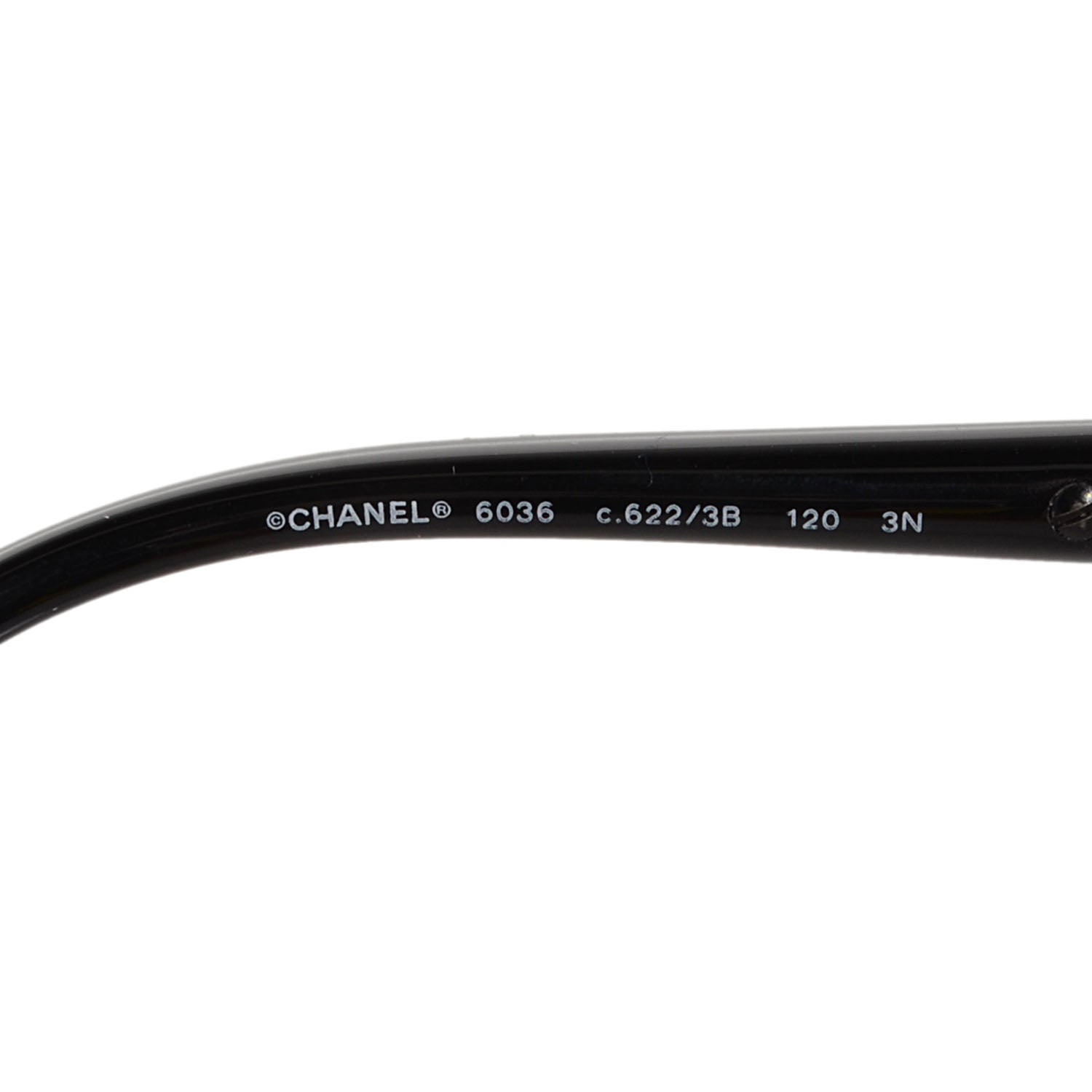 Chanel Studded Square Sunglasses 6036 Black 3 of 4