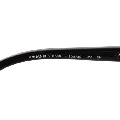Chanel Studded Square Sunglasses 6036 Black 3 of 4