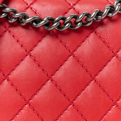 Chanel Calfskin Double Stitch New Medium Boy Flap Red 8 of 10