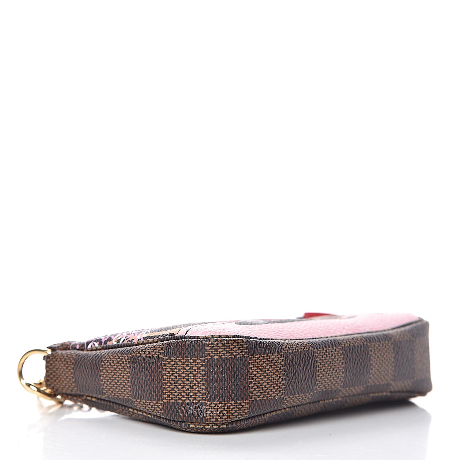 Louis Vuitton Damier Ebene 2019 Christmas Animation Mini Pochette Accessories Red 4 of 8
