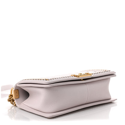 Chanel Caviar Quilted Chain Around Medium Boy Flap Light Purple 4 of 9