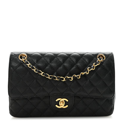 Chanel Caviar Quilted Medium Double Flap Black 1 of 10