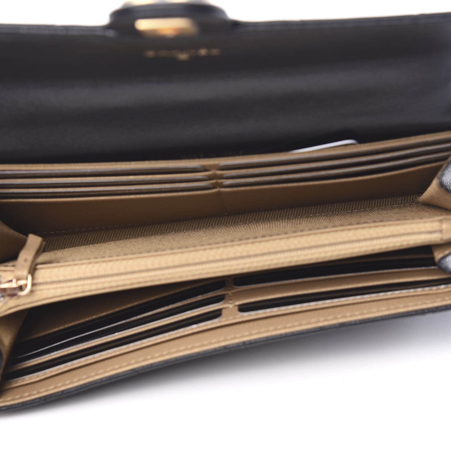 Chanel Goatskin Quilted Chic Pearls Clutch With Chain Black 4 of 11