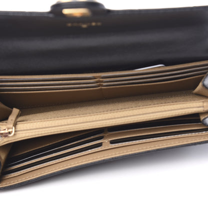 Chanel Goatskin Quilted Chic Pearls Clutch With Chain Black 4 of 10