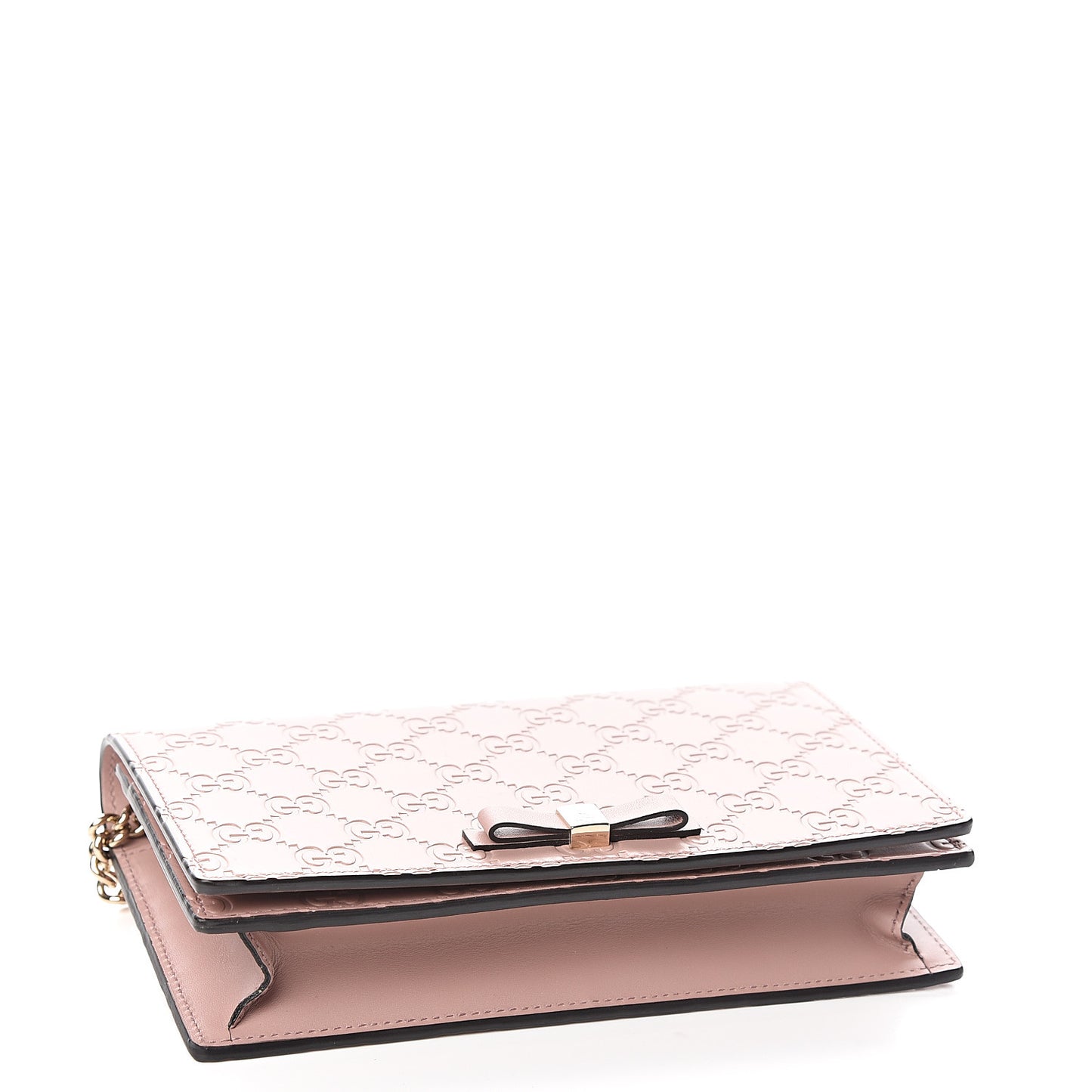 Guccissima Signature Bowy Chain Wallet Dark Cipria
