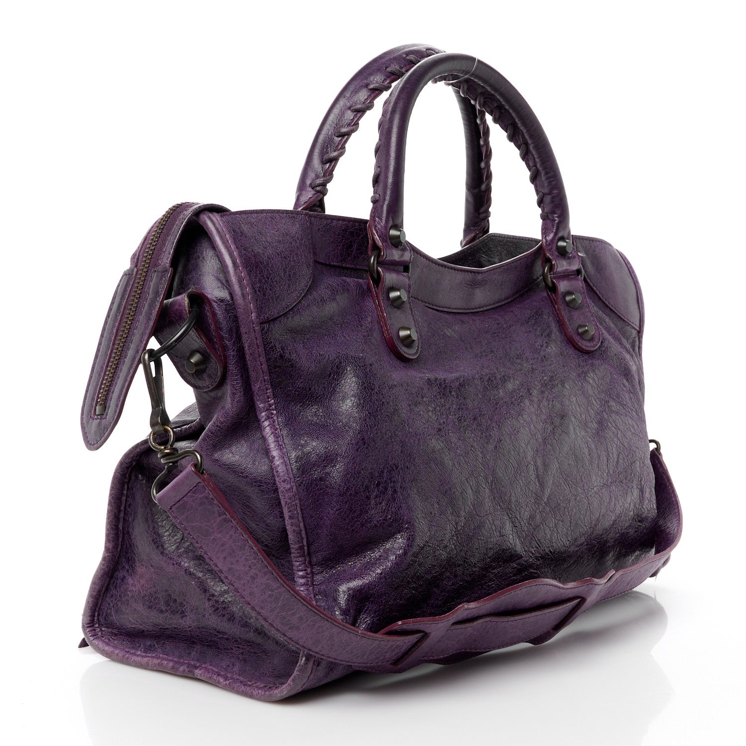 Balenciaga Agneau Classic Hardware City Raisin 4 of 17