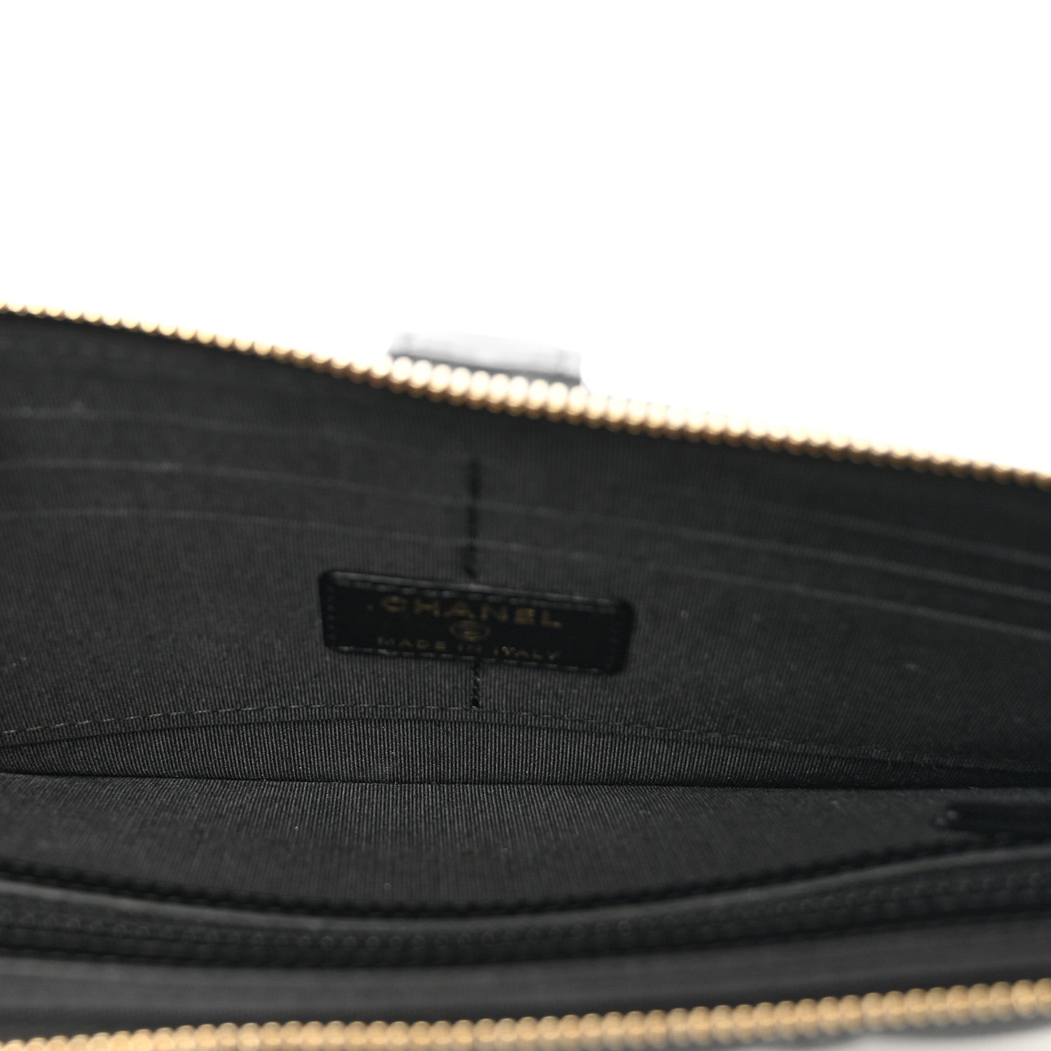 Chanel Lambskin Quilted All About Chanel Charm Wristlet Wallet Black 5 of 8