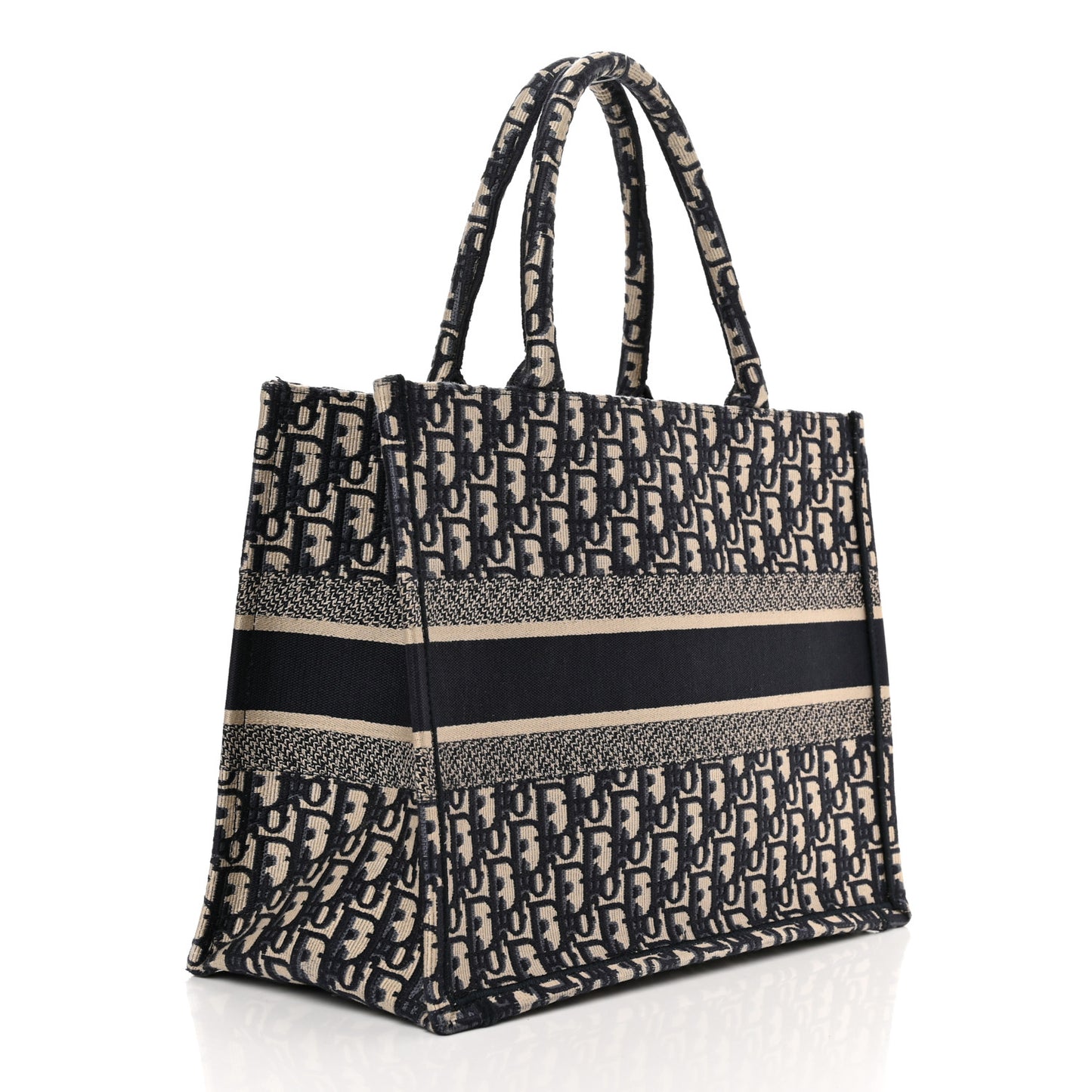 Oblique Medium Book Tote Blue Multicolor