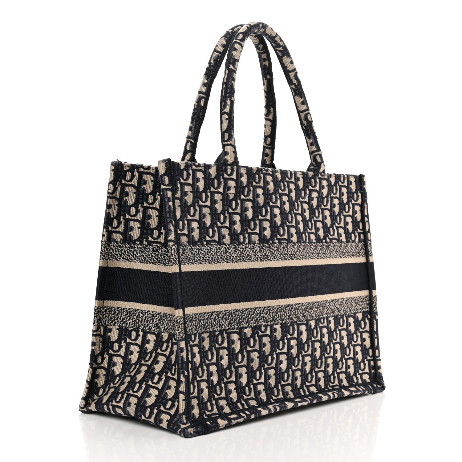 Christian Dior Oblique Medium Book Tote Blue Multicolor 3 of 16