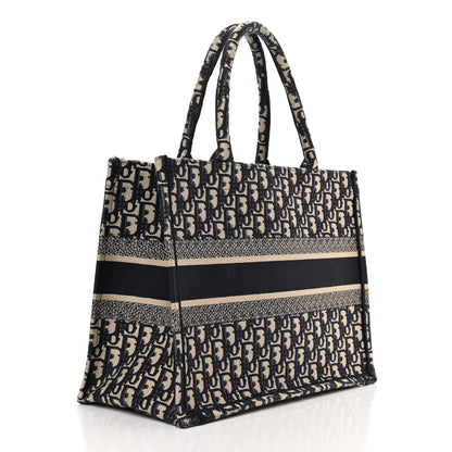 Christian Dior Oblique Medium Book Tote Blue Multicolor 3 of 16