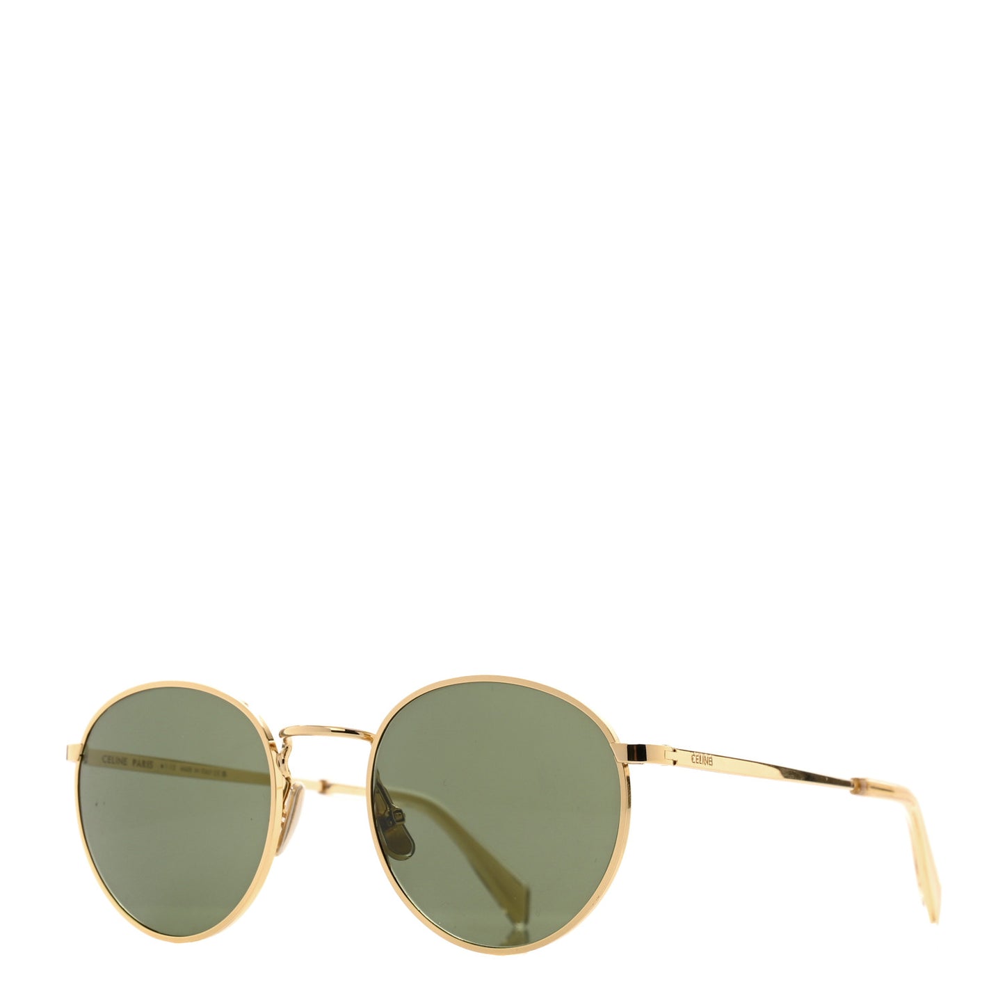 Metal Round Sunglasses CL40100U Gold