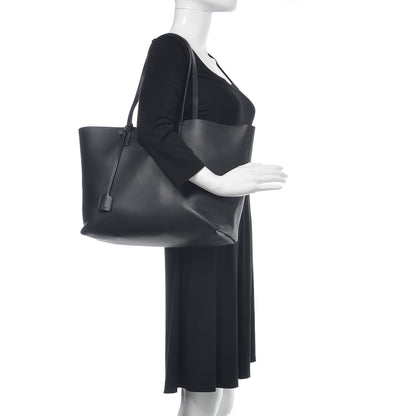 Saint Laurent Calfskin Large Shopping Tote Black 2 of 13