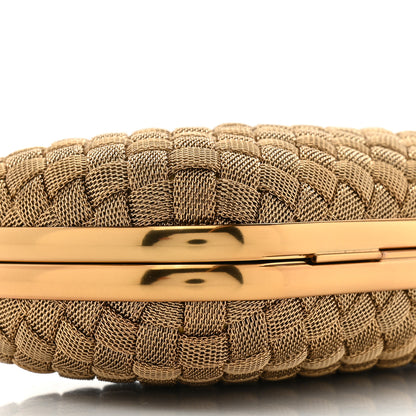 Bottega Veneta Intreccio Oro Bruciato Knot Clutch 8 of 8
