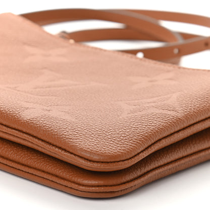 Louis Vuitton Empreinte Monogram Giant Double Zip Pochette Caramel 8 of 8