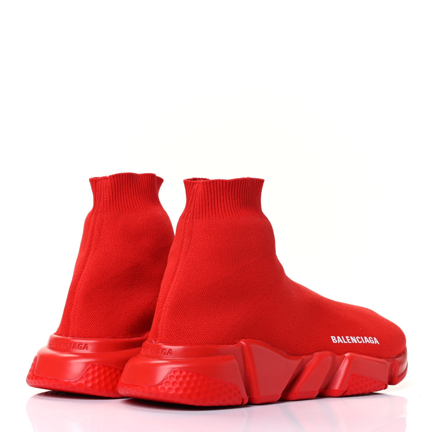 Balenciaga Neoprene Knit Mens Speed Sneakers 40 Rouge 4 of 6