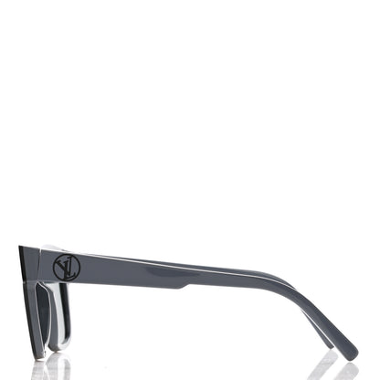 Louis Vuitton Acetate Outerspace Square Sunglasses Z1093W Black Grey 3 of 7