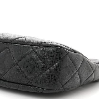Chanel Caviar Quilted Twist Your Buttons Hobo Black 10 of 11