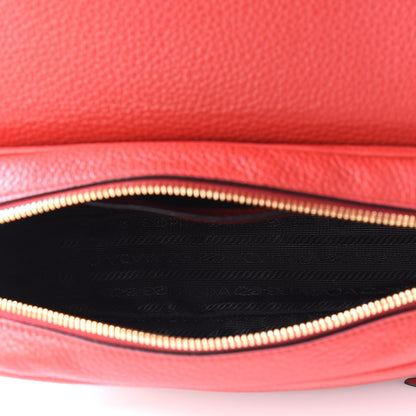 Prada Vitello Phenix Flap Crossbody Rosso 4 of 8