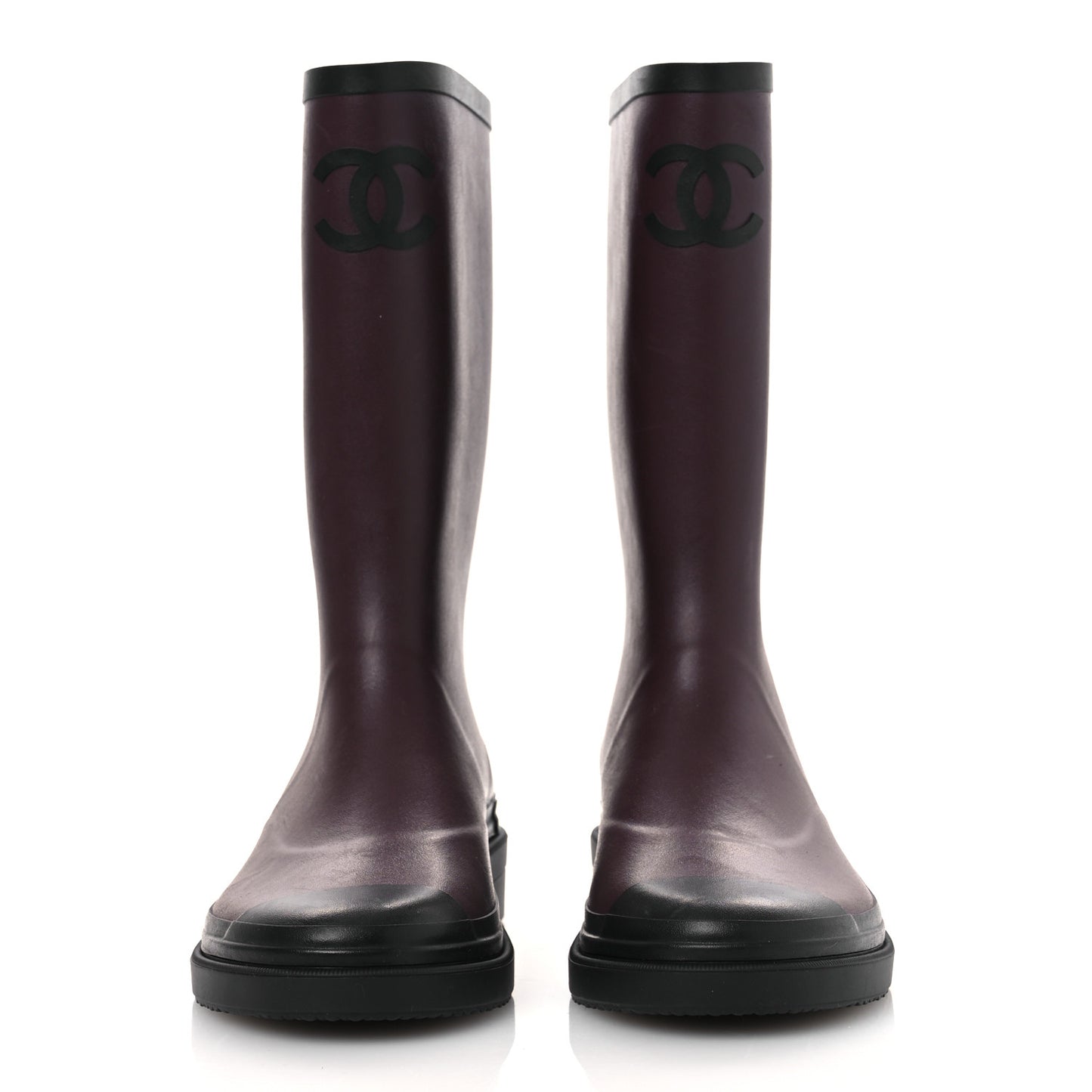 Caoutchouk CC High Boots 41 Dark Burgundy Black