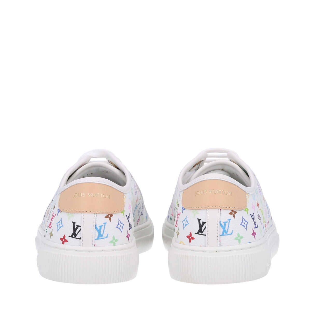 Louis Vuitton LV X TM Calfskin Monogram Multicolor Lagoon Sneakers 40 White 6 of 10