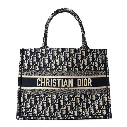 Christian Dior Oblique Medium Book Tote Blue Multicolor 1 of 5