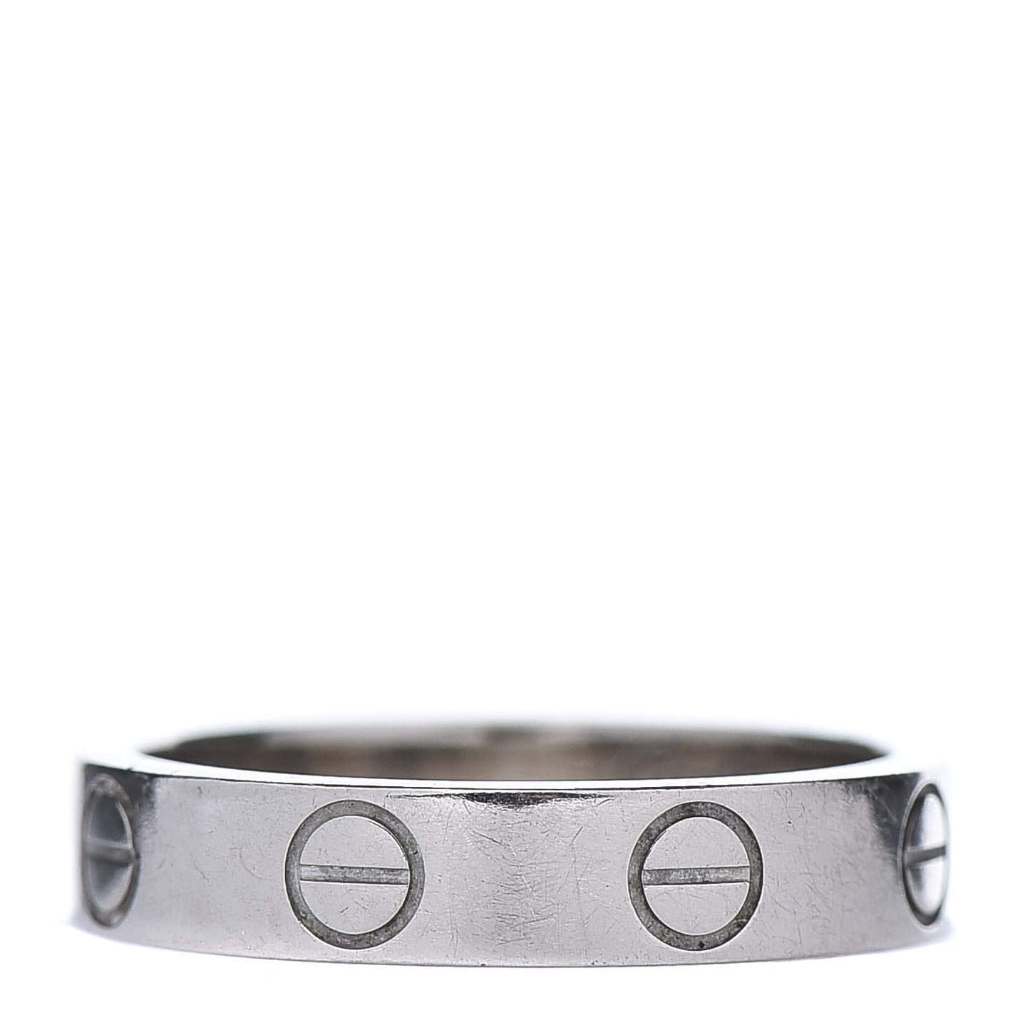 18K White Gold 3.5mm LOVE Wedding Band Ring 47 4
