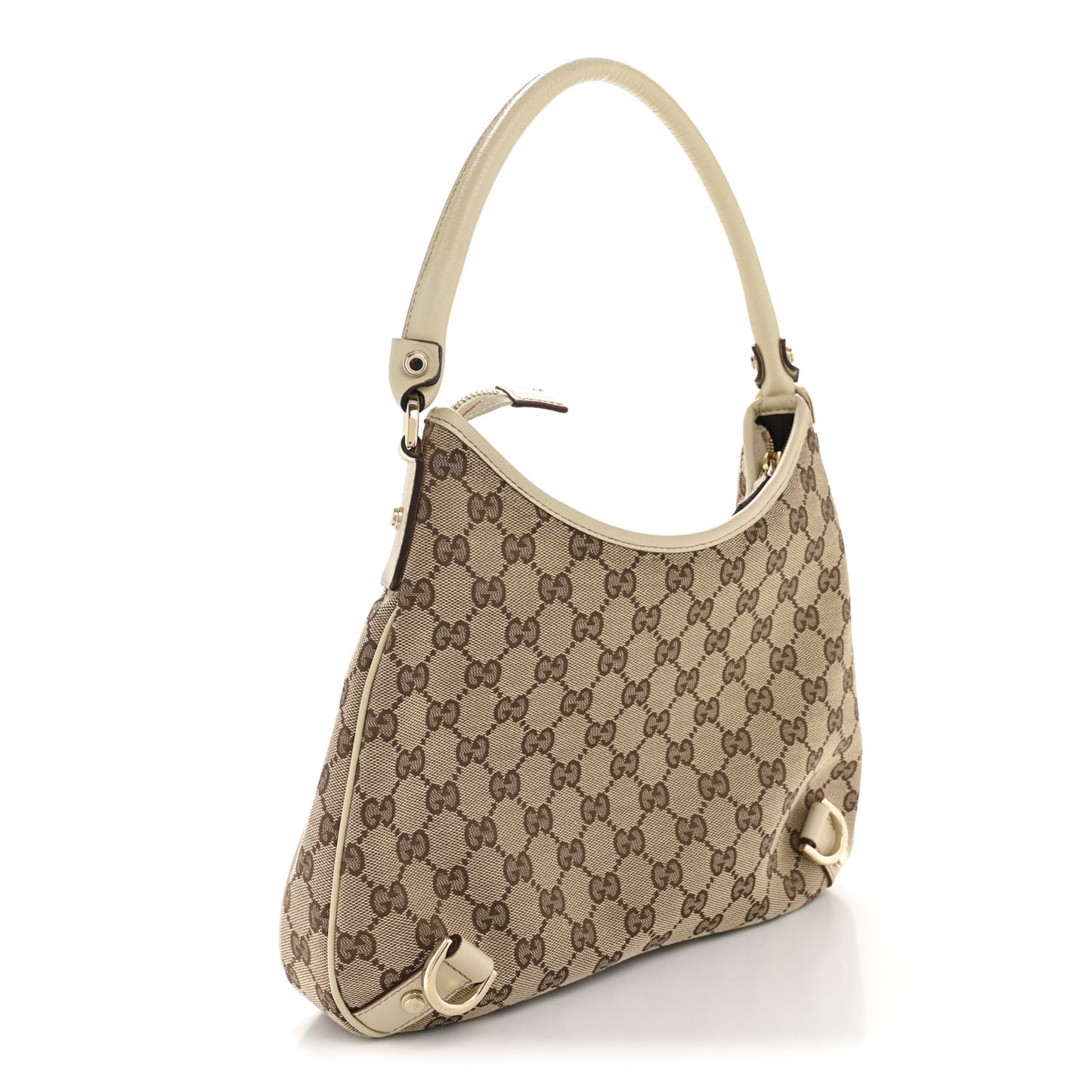Monogram Medium Abbey D Ring Hobo Off White