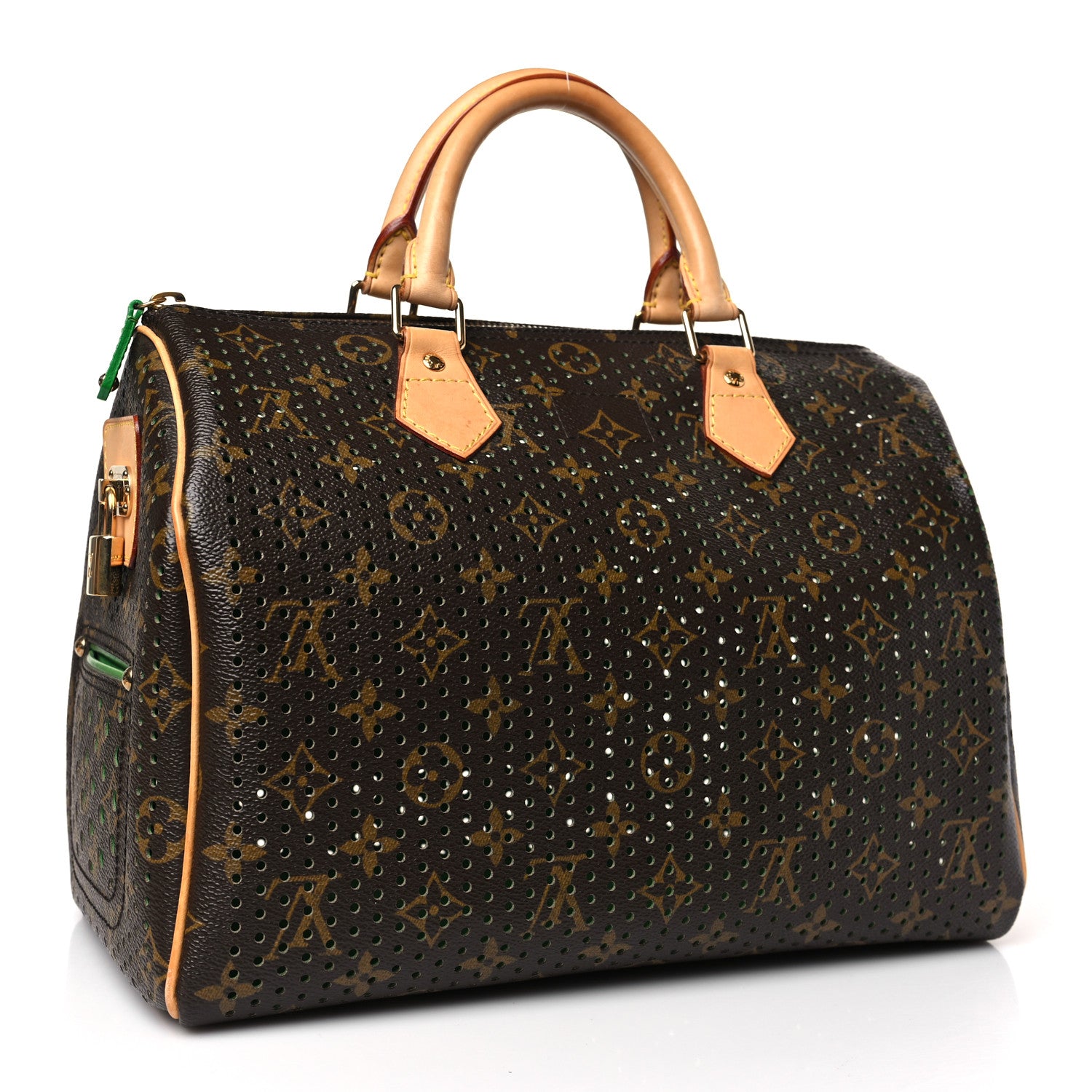 Louis Vuitton Monogram Perforated Speedy 30 Green 3 of 8