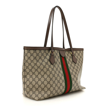 Gucci GG Supreme Monogram Medium Ophidia Shopping Tote Brown 3 of 11