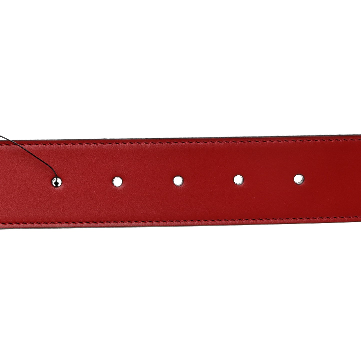 Selleria Calfskin Mens Interlocking G 37mm Belt 100 40 Rosso