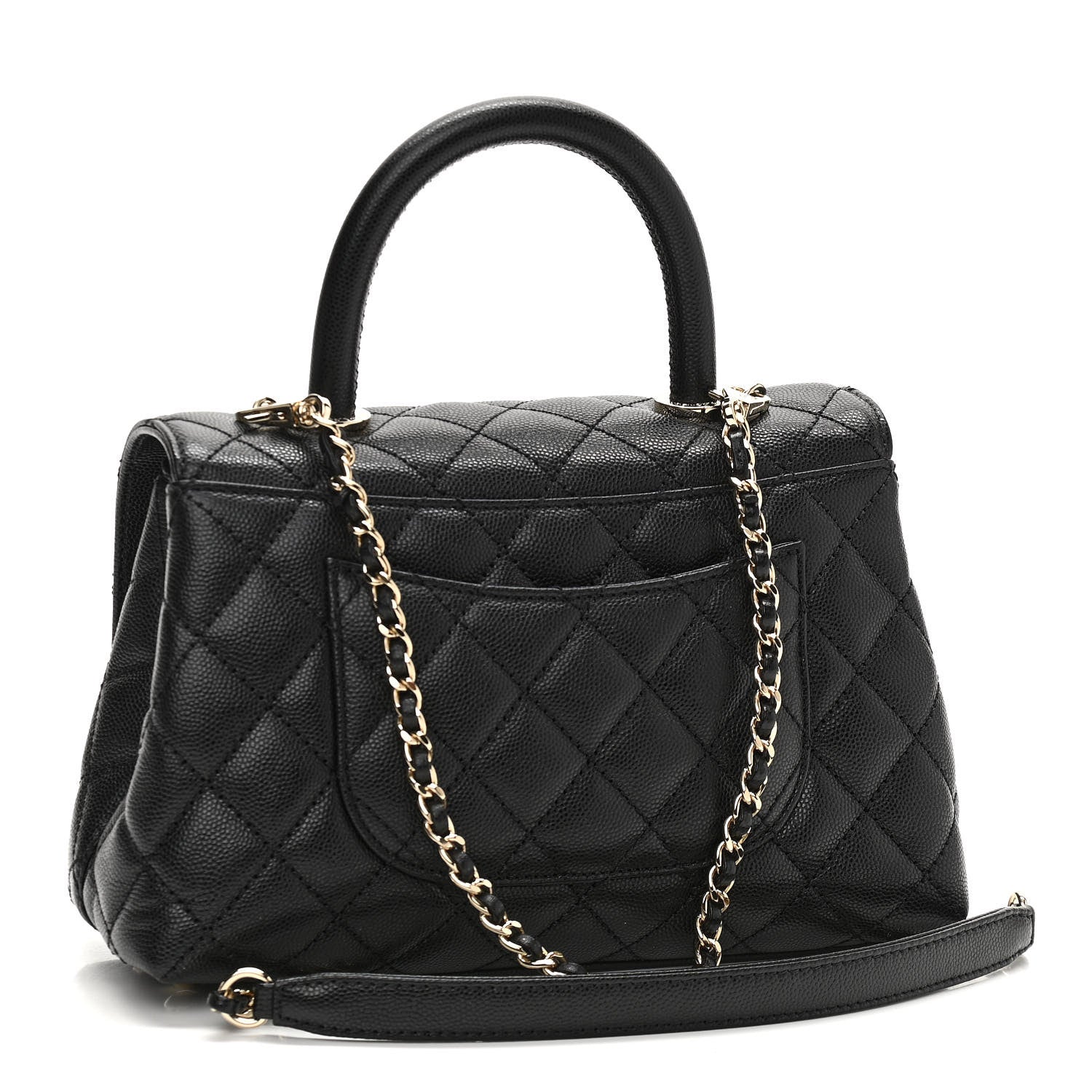Chanel Caviar Quilted Mini Coco Handle Flap Black 3 of 10